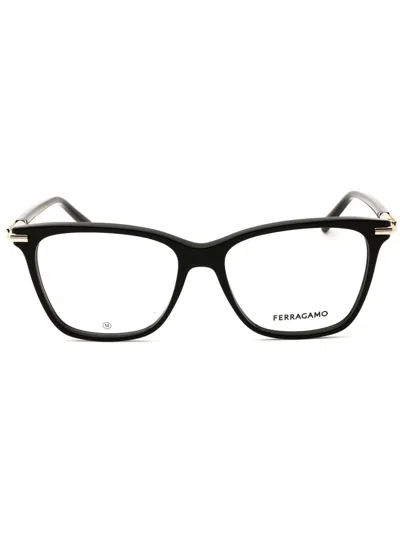 Ferragamo Salvatore  Sf3013 Eyeglasses In Transparent Red/clear Demo Lens