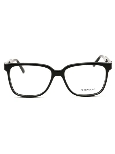 Ferragamo Salvatore  Sf3043e Eyeglasses In Transparent Blue/clear Demo Lens