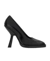 Ferragamo Black Leather Anser X5 Pumps In Black