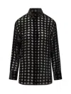 Ferragamo Long Sleeve Shirt In Black