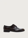 Ferragamo Tramezza Man Lace-up Shoes Dark Brown Size 7 Calfskin In Brown