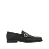 Ferragamo Leather Caspian Loafers In Black
