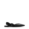 Ferragamo Logo Flat Shoes In Black