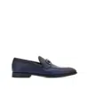 Ferragamo Gancini Decorated Mokasin Shoes In Blue