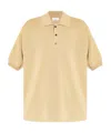 Ferragamo Salvatore  Short Sleeved Knitted Polo Shirt In Nude