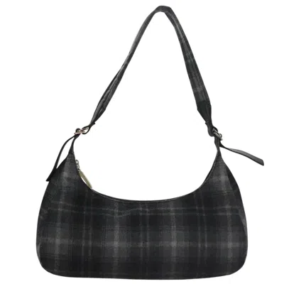 Pre-owned Ferragamo Salvatore  Shoulder Bag Wool Gray Wool Shoulder Bag Bag ()