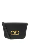 Ferragamo Geometric Lines Leather Shoulder Bag In 001