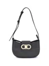 Ferragamo Gabry Black Calf Leather Shoulder Bag