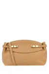 Ferragamo Hug Pouch L In Lightcamellightcamel