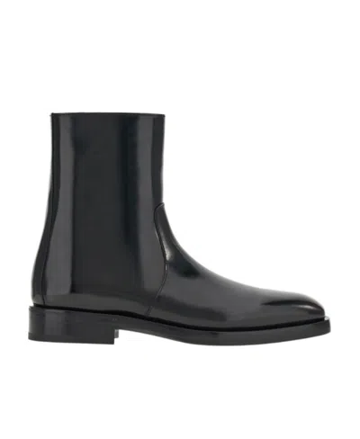 Ferragamo Salvatore  Side-zip Ankle Boots In Black