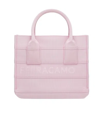 FERRAGAMO SALVATORE FERRAGAMO SIGNATURE SMALL TOTE BAG