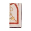 Ferragamo Chain Pattern Silk Scarf In Pink