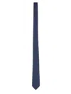 Ferragamo Geometric Pattern Silk Tie In Blue