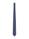 Ferragamo Geometric Pattern Silk Tie In Blue