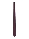 Ferragamo Slim Textured Silk Tie In Multicolour