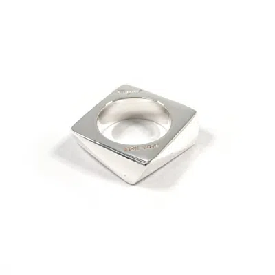 Pre-owned Ferragamo Salvatore  Silver Silver 925 Band Ring ()