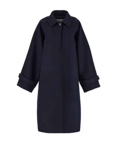 FERRAGAMO SALVATORE FERRAGAMO SINGLE BREASTED LONG SLEEEVED COAT
