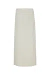 Ferragamo Skirt In Beigewhitemascar