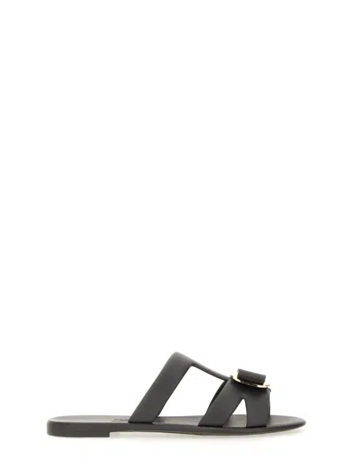 FERRAGAMO SALVATORE FERRAGAMO SLIDE SANDAL "NEW VARA"