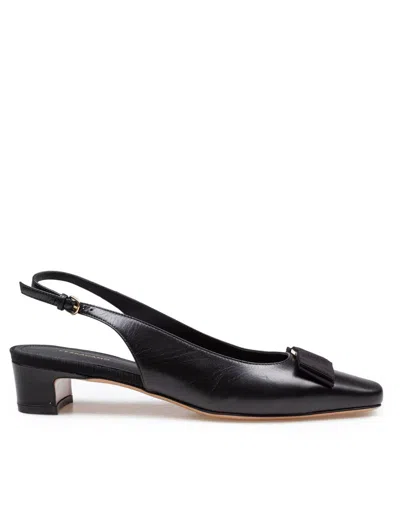 FERRAGAMO SALVATORE FERRAGAMO SLINGBACK PUMPS MADE OF LEATHER