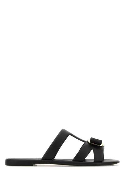 Ferragamo Salvatore  Slippers In Black