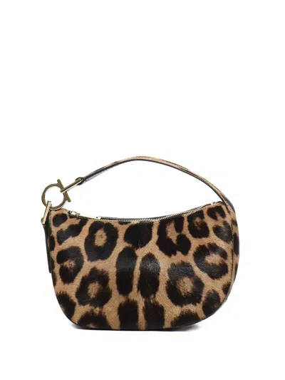Ferragamo Salvatore  Smile Leather Handbag In Sand