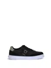 Ferragamo Gancini Sneakers In Black