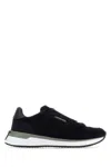 Ferragamo Suede Sneakers Rubber Sole In Blue