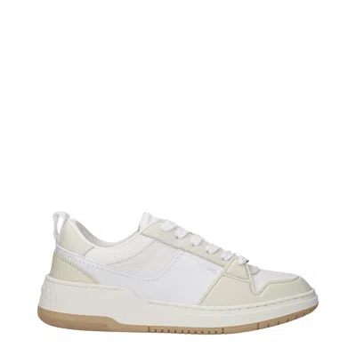 Ferragamo Panelled Leather Sneakers - Men's - Calfskin/fabric/rubber In White