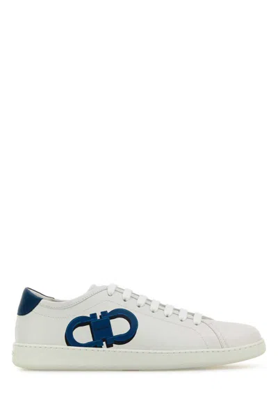 スニーカー SALVATORE FERRAGAMO White Leather Brandy 1 Sneakers Ferragamo Leather brandy 1 sneakers | The Fashion Square