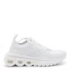 Ferragamo Mesh Pull Tab Round Toe Sneakers In White