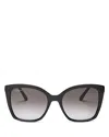 Ferragamo Salvatore  Square Sunglasses, 54mm In Black/gray