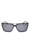 Ferragamo Salvatore  Square Sunglasses, 57mm In Black/blue