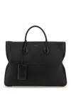 Ferragamo Star-shaped Tote Bag Large In Black