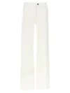 Ferragamo Straight Jeans With Back And Front Pockets In White