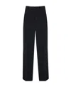 Ferragamo Straight-leg Pleated Trousers In Black