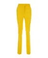 Ferragamo Tailored Wool Slim Pants In Yellow