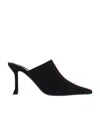 Ferragamo Salvatore  Stripe-detailed Slip-on Mules In Black