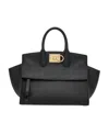 Ferragamo Salvatore  Studio Gancini Tote Bag In Black