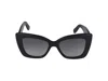 Ferragamo Salvatore  Grey Butterfly Ladies Sunglasses Sf1023s 001 52 In Black