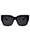Ferragamo Black Acetate Sunglasses In Blue