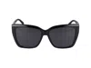 Ferragamo Sleek Logo Acetate Square Sunglasses In Black