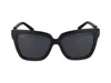 Ferragamo Sleek Logo Acetate Square Sunglasses In Black