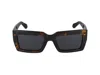 Ferragamo Geometric Frame Sunglasses In Brown