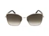 Ferragamo Gancini Tea Cup 60mm Gradient Butterfly Sunglasses In Gold