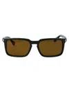 Ferragamo Dark Green Acetate Sunglasses In Black