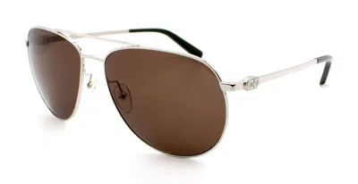 Ferragamo Salvatore  Sunglasses Sf157s-045-60-15-140 Non-polarized In Silver