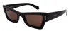 Ferragamo Rivets Acetate Cat-eye Sunglasses In Black
