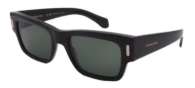 Ferragamo Salvatore  Sunglasses Sf2011s-001-53-21-140 Non-polarized In Black