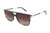 Ferragamo Salvatore  Grey Gradient Rectangular Men's Sunglasses Sf966s 319 57 In Brown